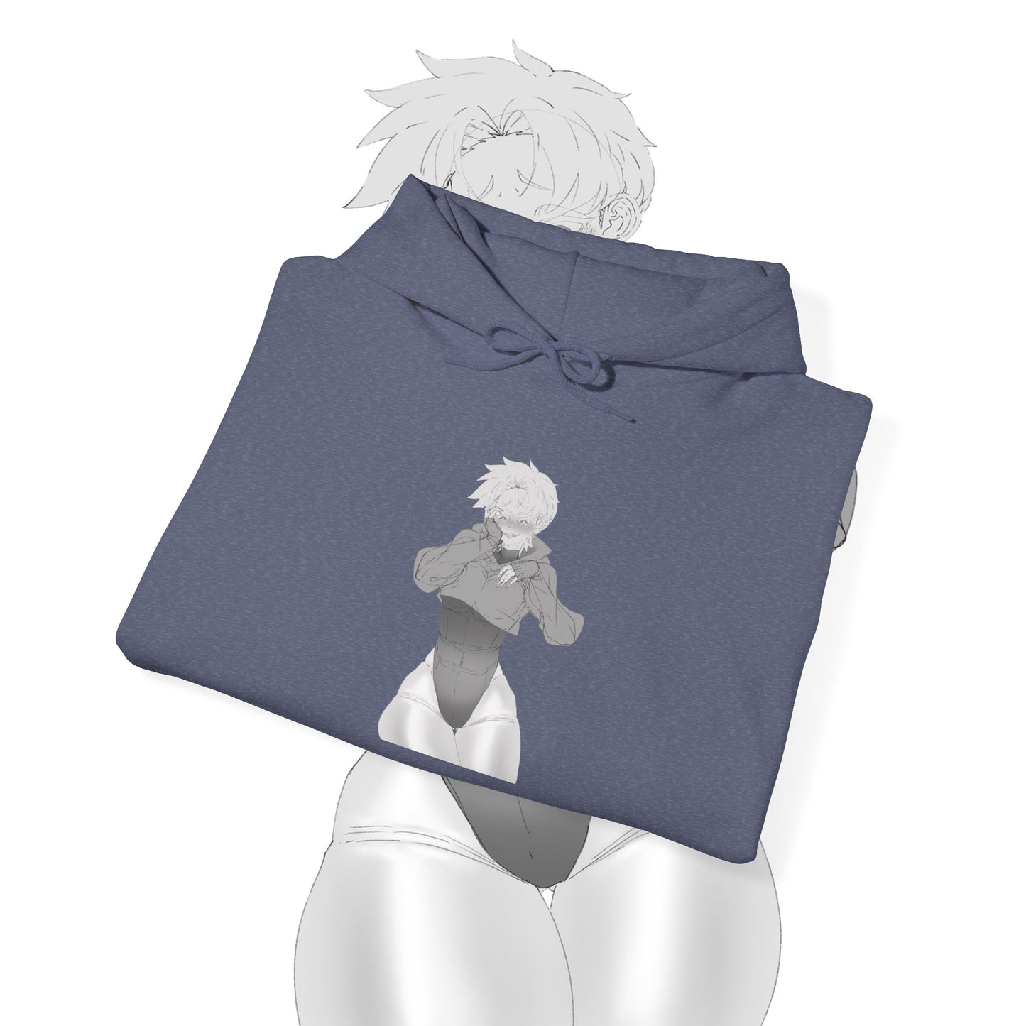 Unisex Heavy Blend™ Thicc Anime Girl Hooded