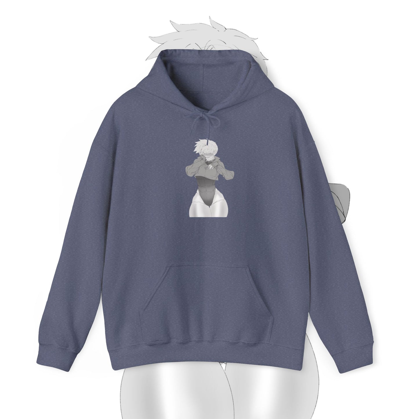 Unisex Heavy Blend™ Thicc Anime Girl Hooded