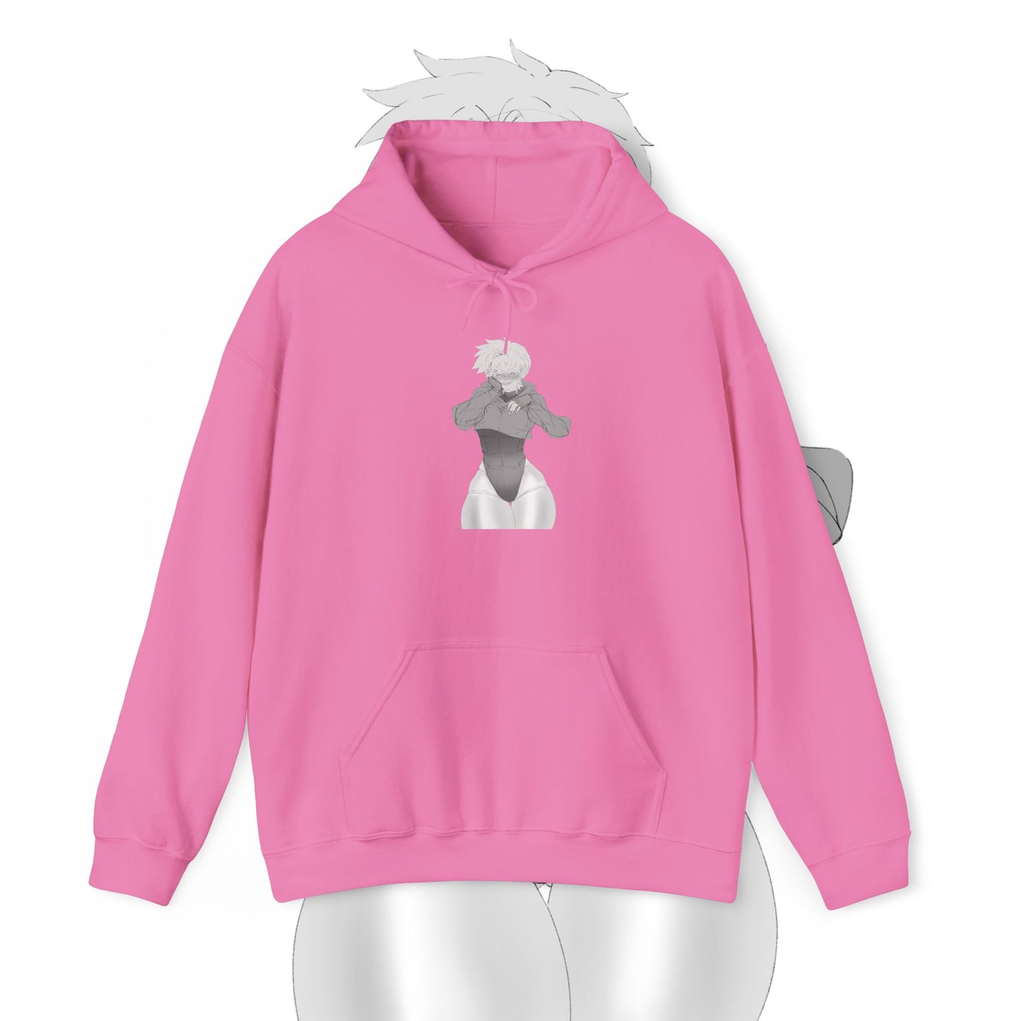 Unisex Heavy Blend™ Thicc Anime Girl Hooded