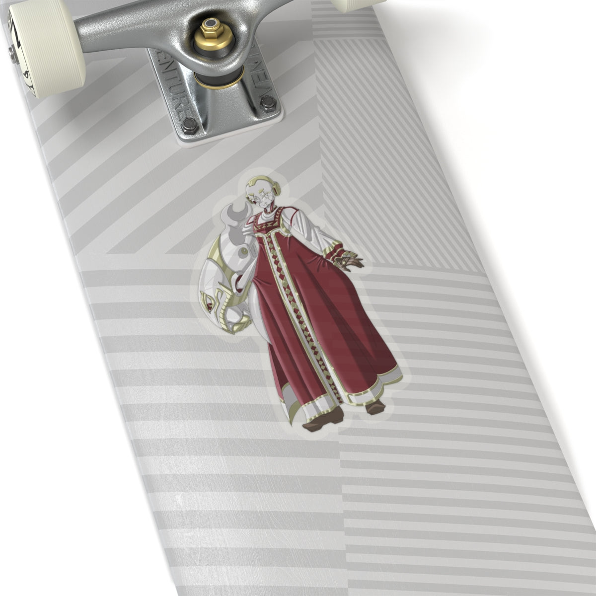 Kiss-Cut Thicc Robot Girl Carmine Stickers (Clothed Version)