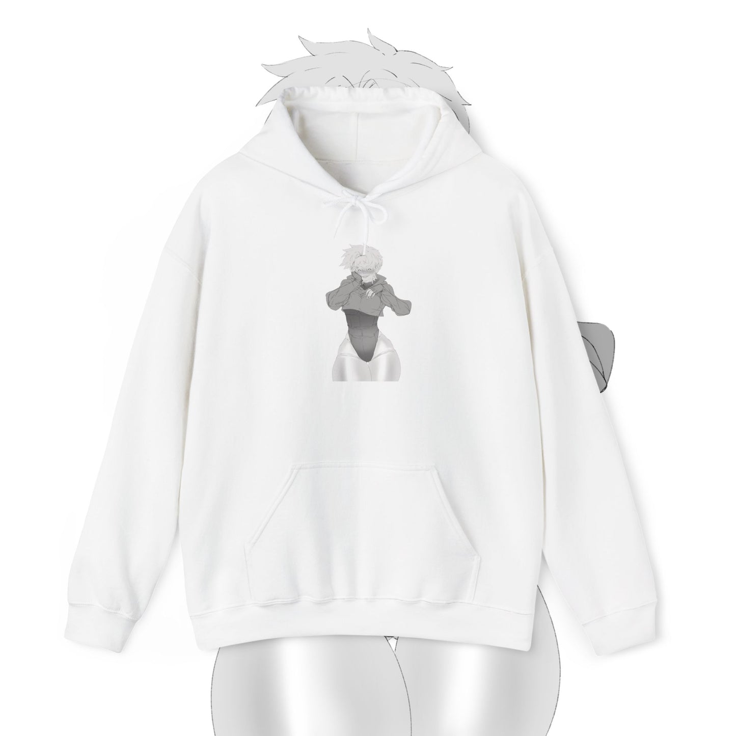 Unisex Heavy Blend™ Thicc Anime Girl Hooded