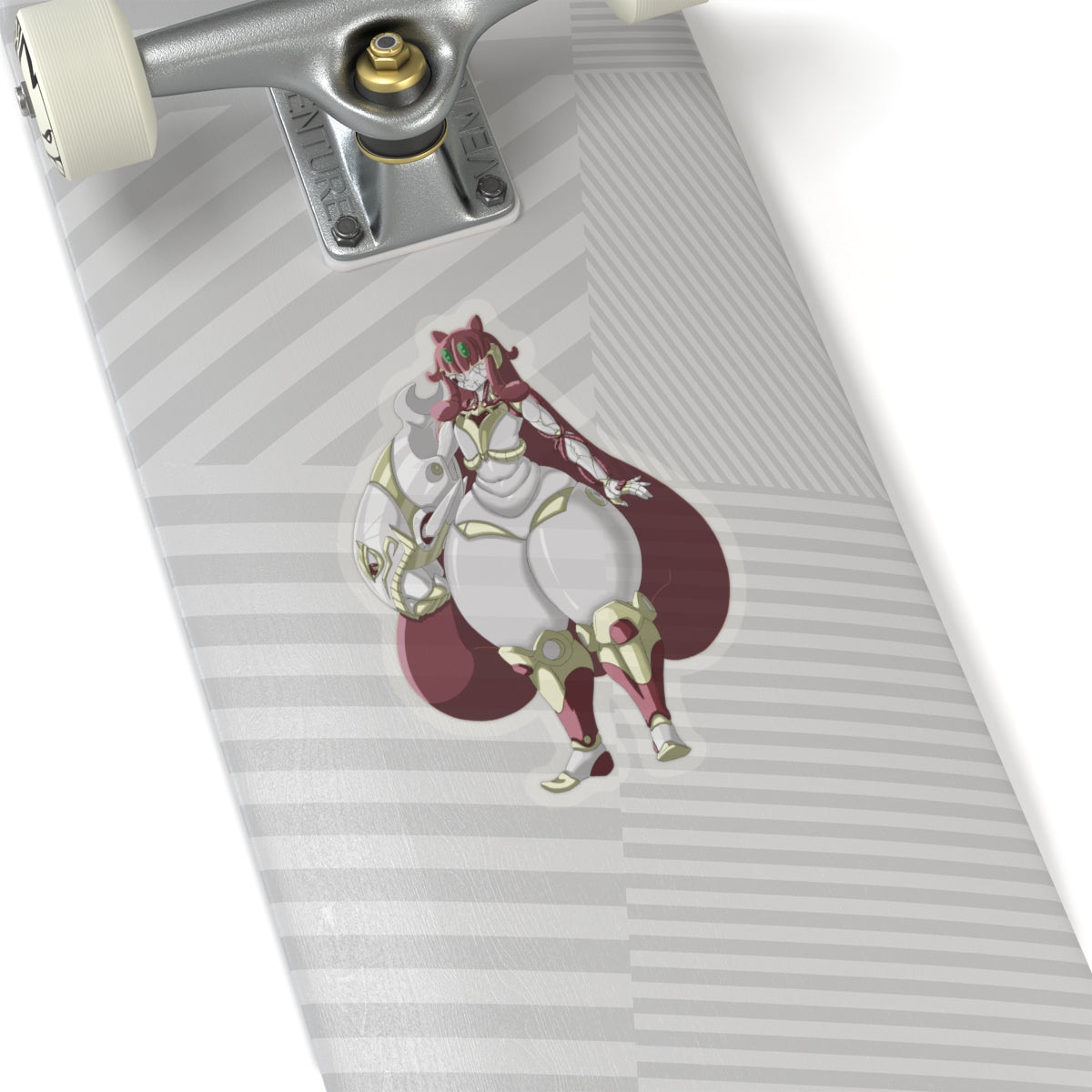 Kiss-Cut Thicc Robot Girl Carmine Stickers (Hair Version)
