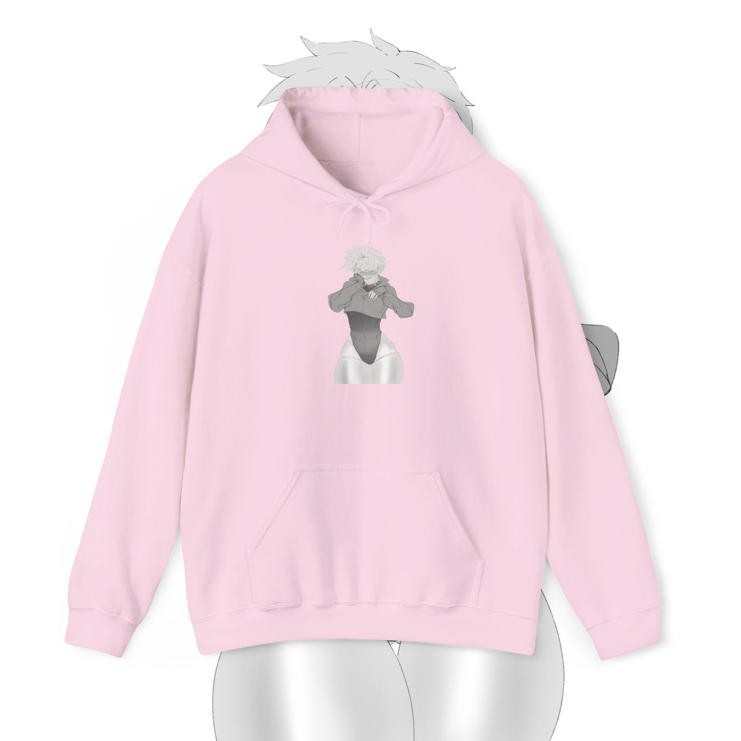 Unisex Heavy Blend™ Thicc Anime Girl Hooded