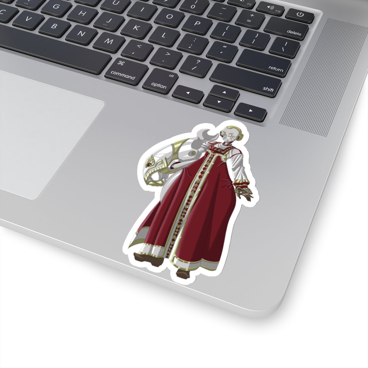 Kiss-Cut Thicc Robot Girl Carmine Stickers (Clothed Version)