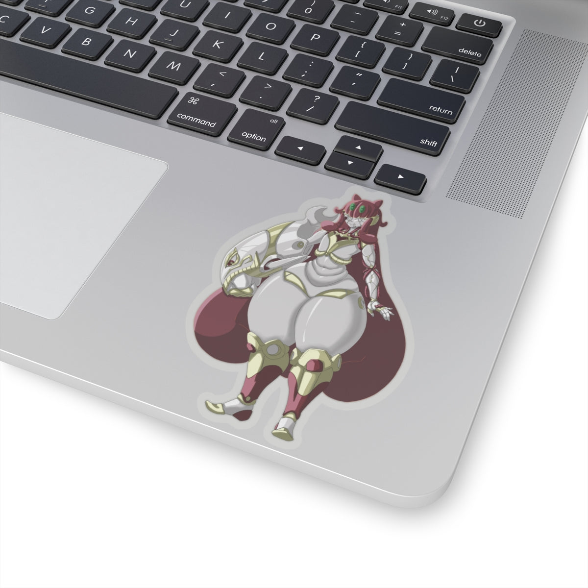 Kiss-Cut Thicc Robot Girl Carmine Stickers (Hair Version)