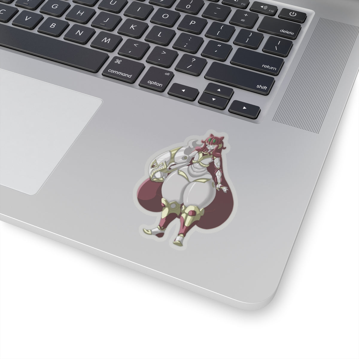 Kiss-Cut Thicc Robot Girl Carmine Stickers (Hair Version)