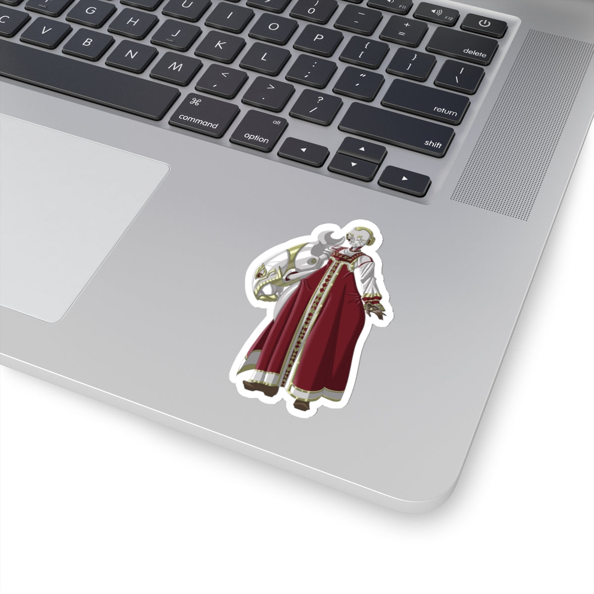 Kiss-Cut Thicc Robot Girl Carmine Stickers (Clothed Version)