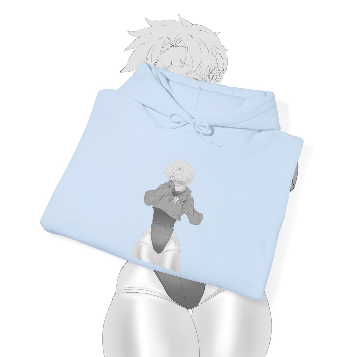 Unisex Heavy Blend™ Thicc Anime Girl Hooded