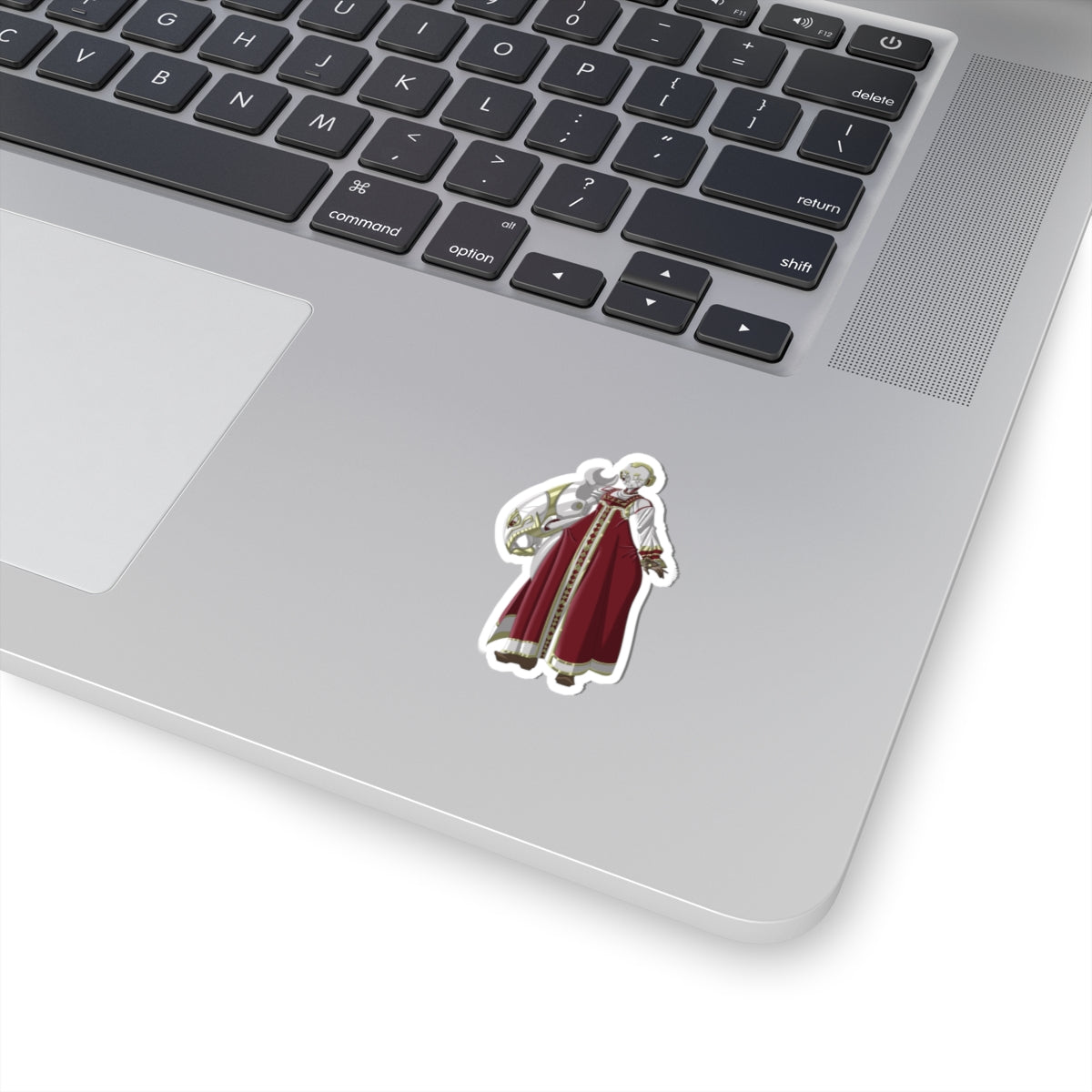 Kiss-Cut Thicc Robot Girl Carmine Stickers (Clothed Version)