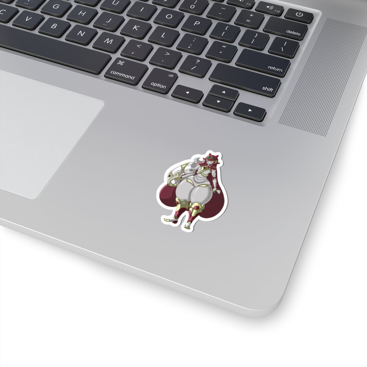 Kiss-Cut Thicc Robot Girl Carmine Stickers (Hair Version)