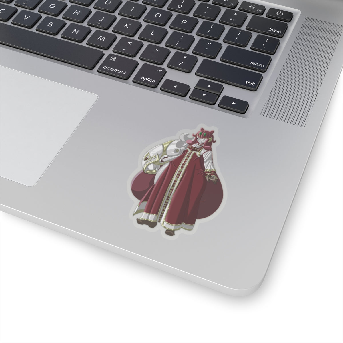 Kiss-Cut Thicc Robot Girl Carmine Stickers (Clothed Hair Version)