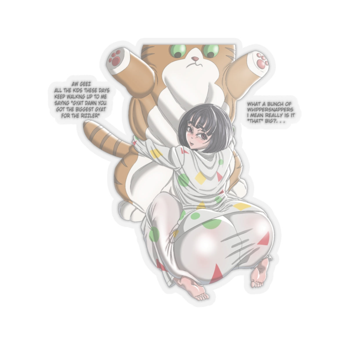Kiss-Cut Gaeul Lee From Viral Hit Stickers (Worded Version)