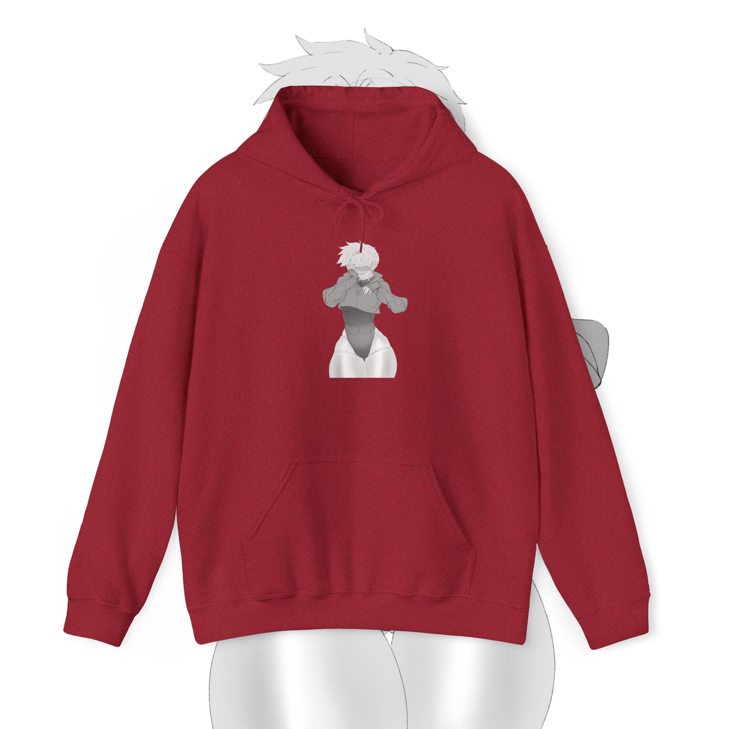 Unisex Heavy Blend™ Thicc Anime Girl Hooded