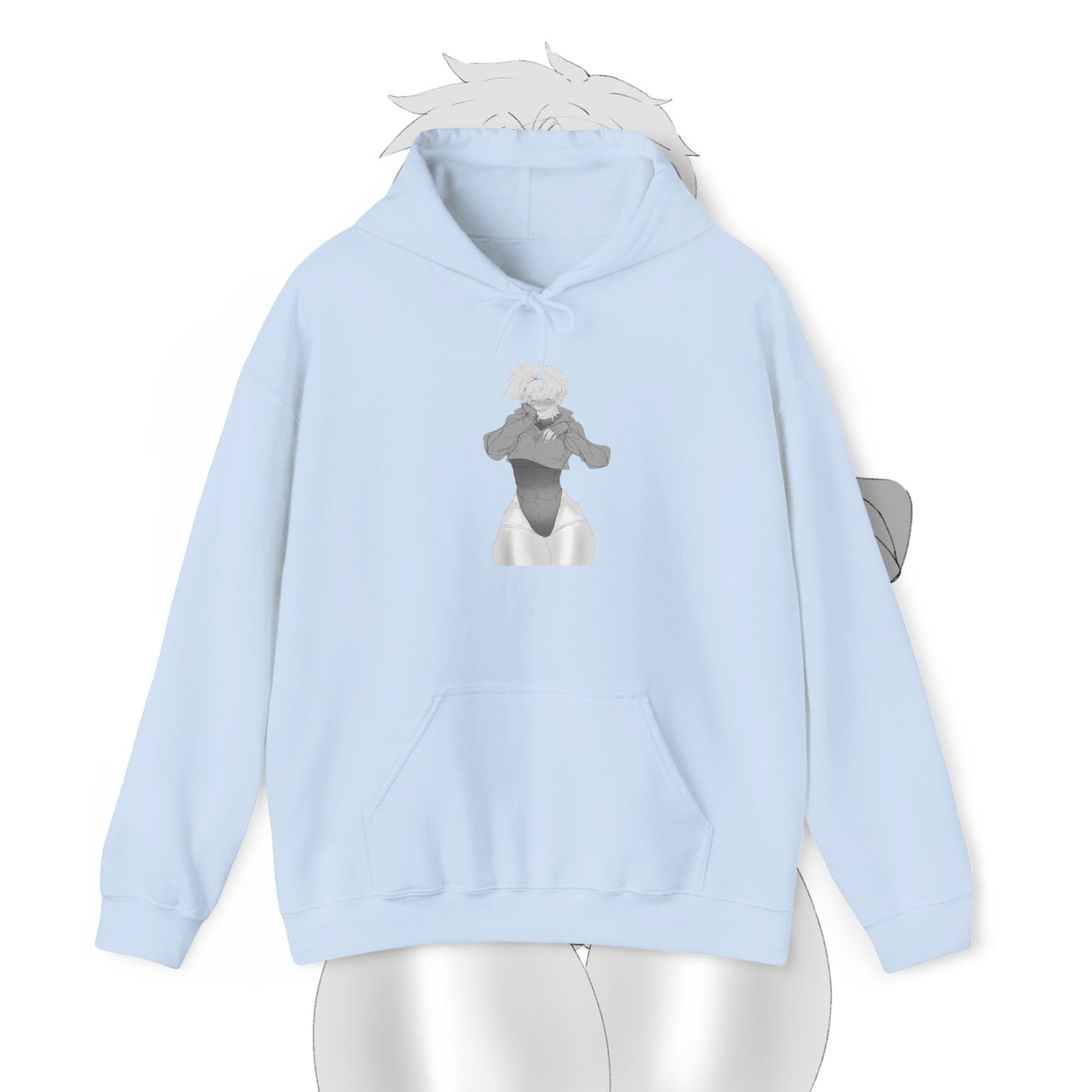 Unisex Heavy Blend™ Thicc Anime Girl Hooded