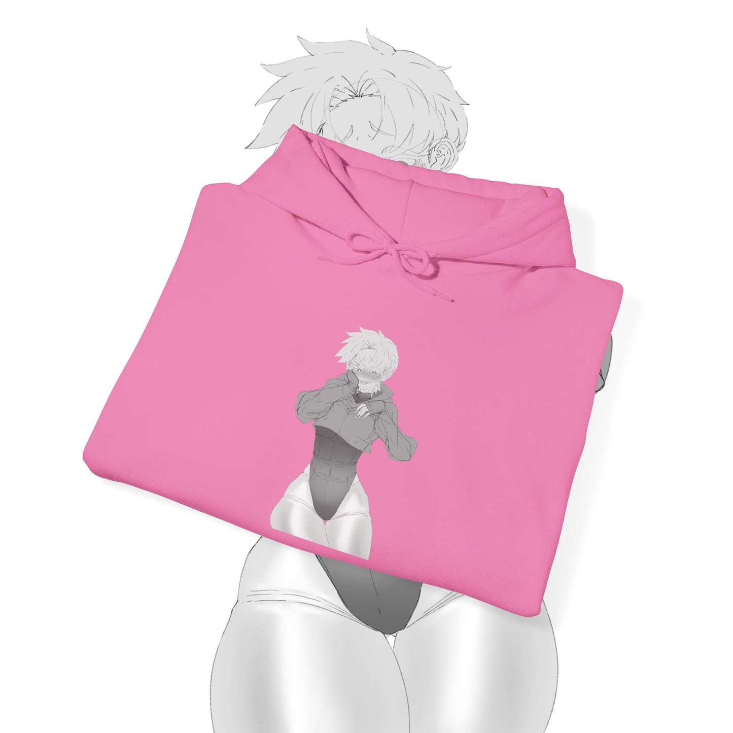 Unisex Heavy Blend™ Thicc Anime Girl Hooded
