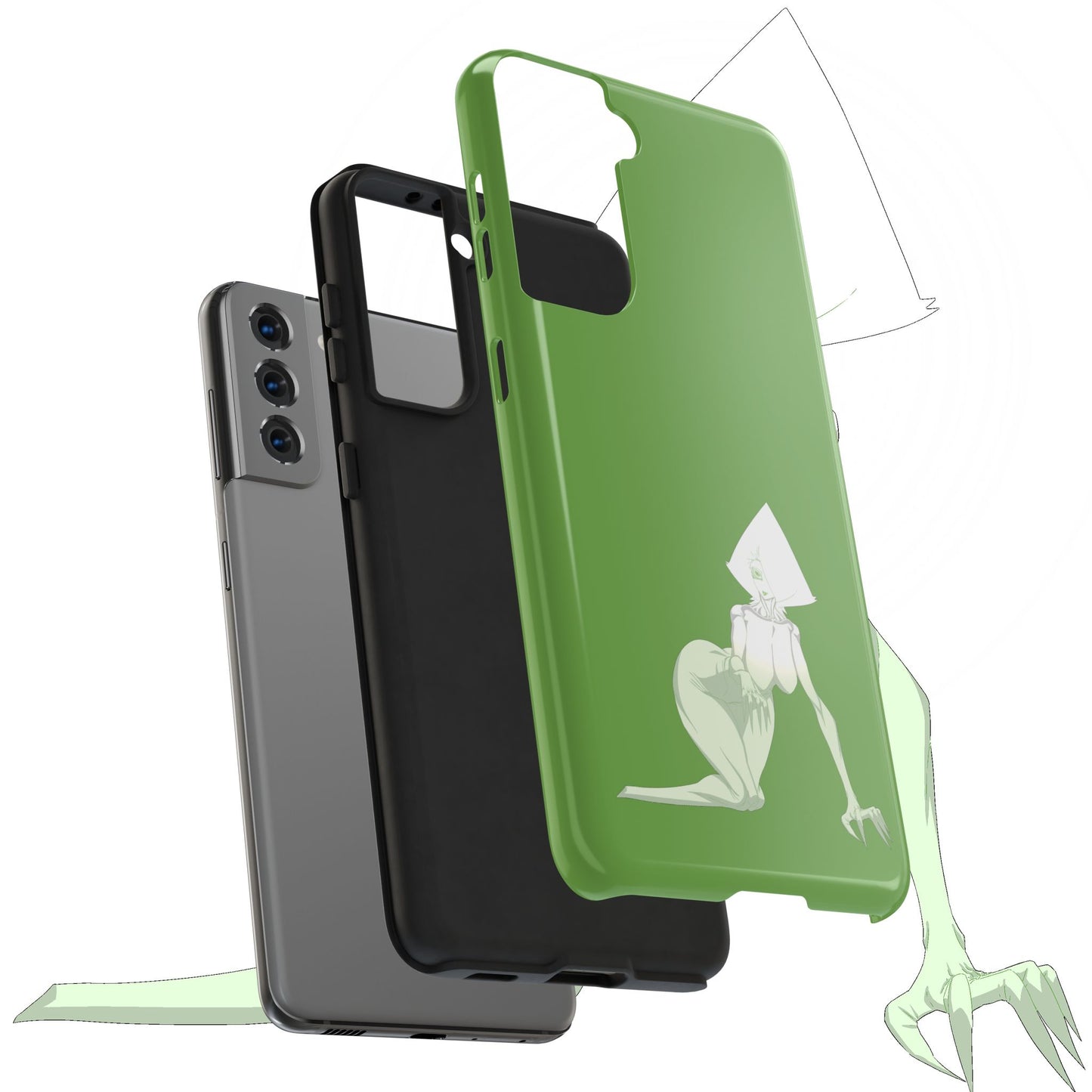 Tough Thicc Alien Girl Phone Cases