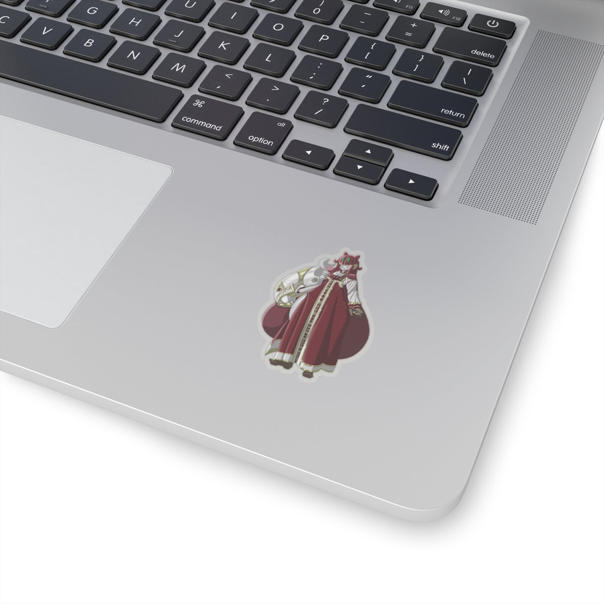 Kiss-Cut Thicc Robot Girl Carmine Stickers (Clothed Hair Version)
