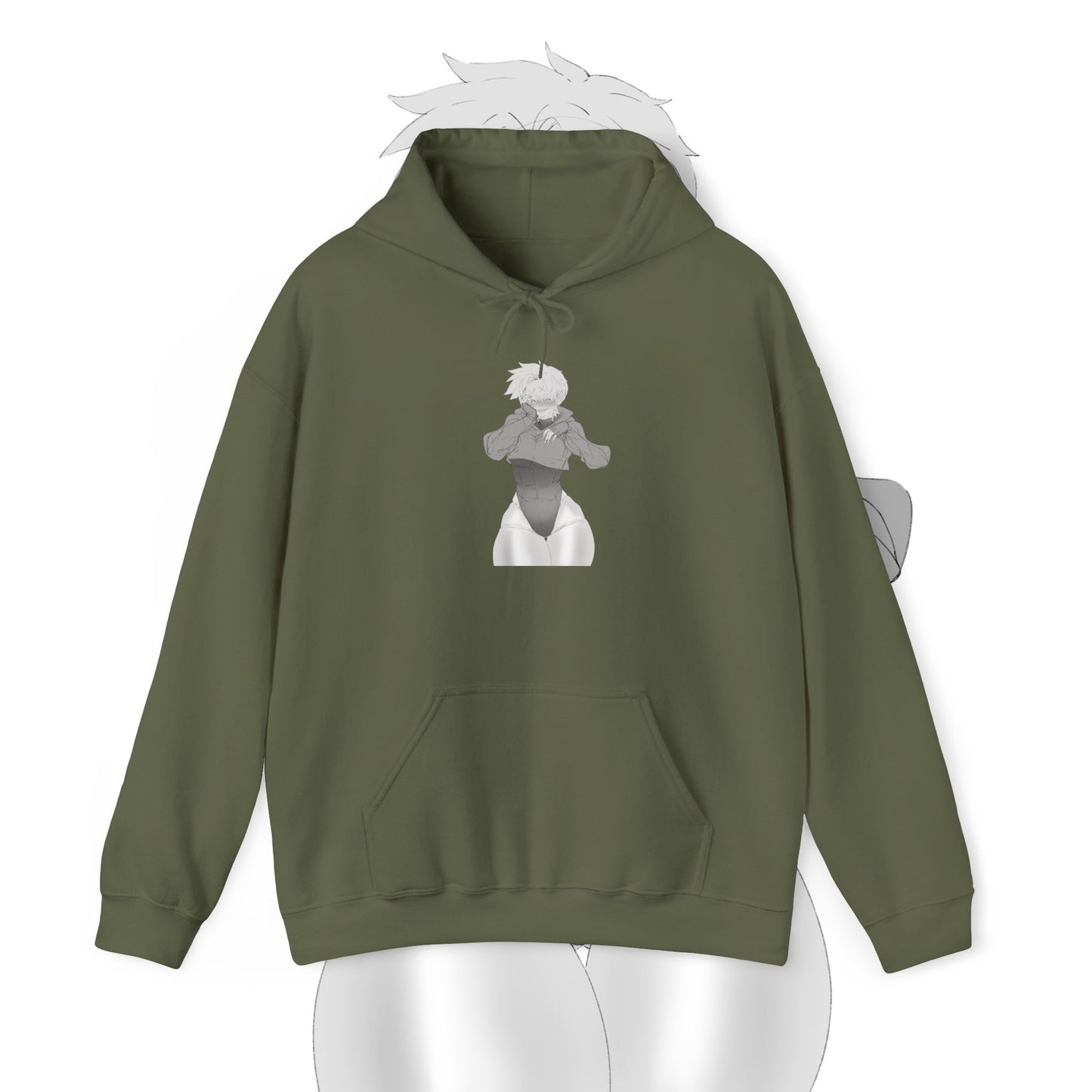 Unisex Heavy Blend™ Thicc Anime Girl Hooded