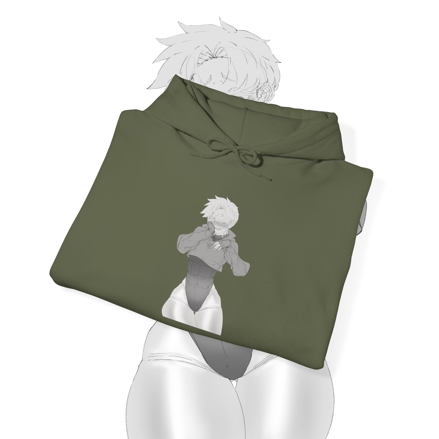 Unisex Heavy Blend™ Thicc Anime Girl Hooded