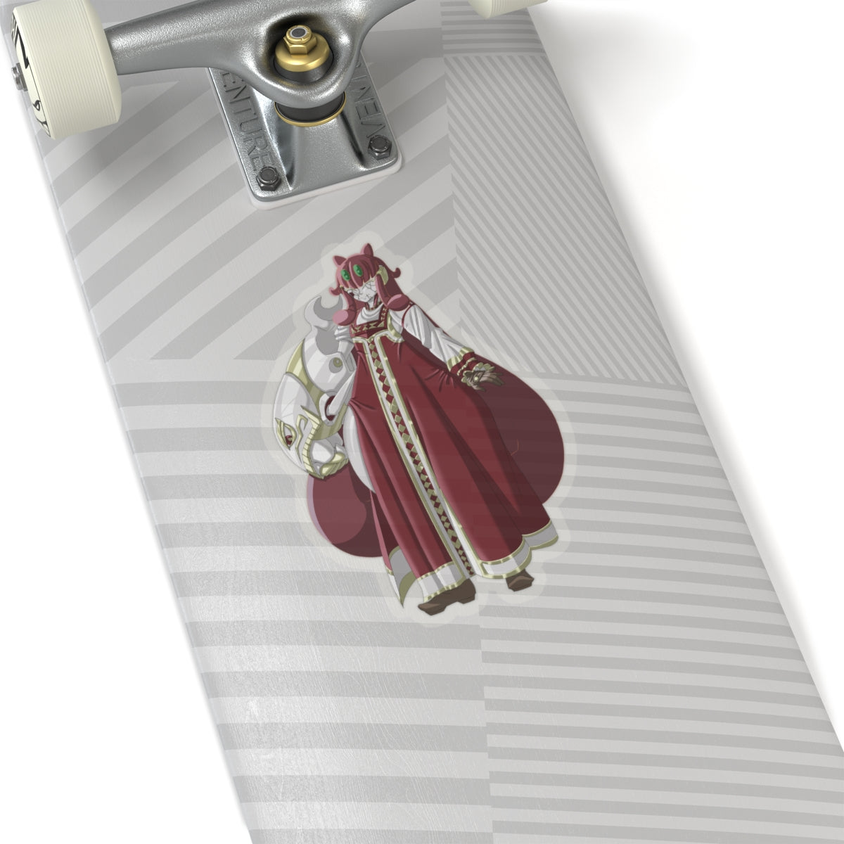 Kiss-Cut Thicc Robot Girl Carmine Stickers (Clothed Hair Version)