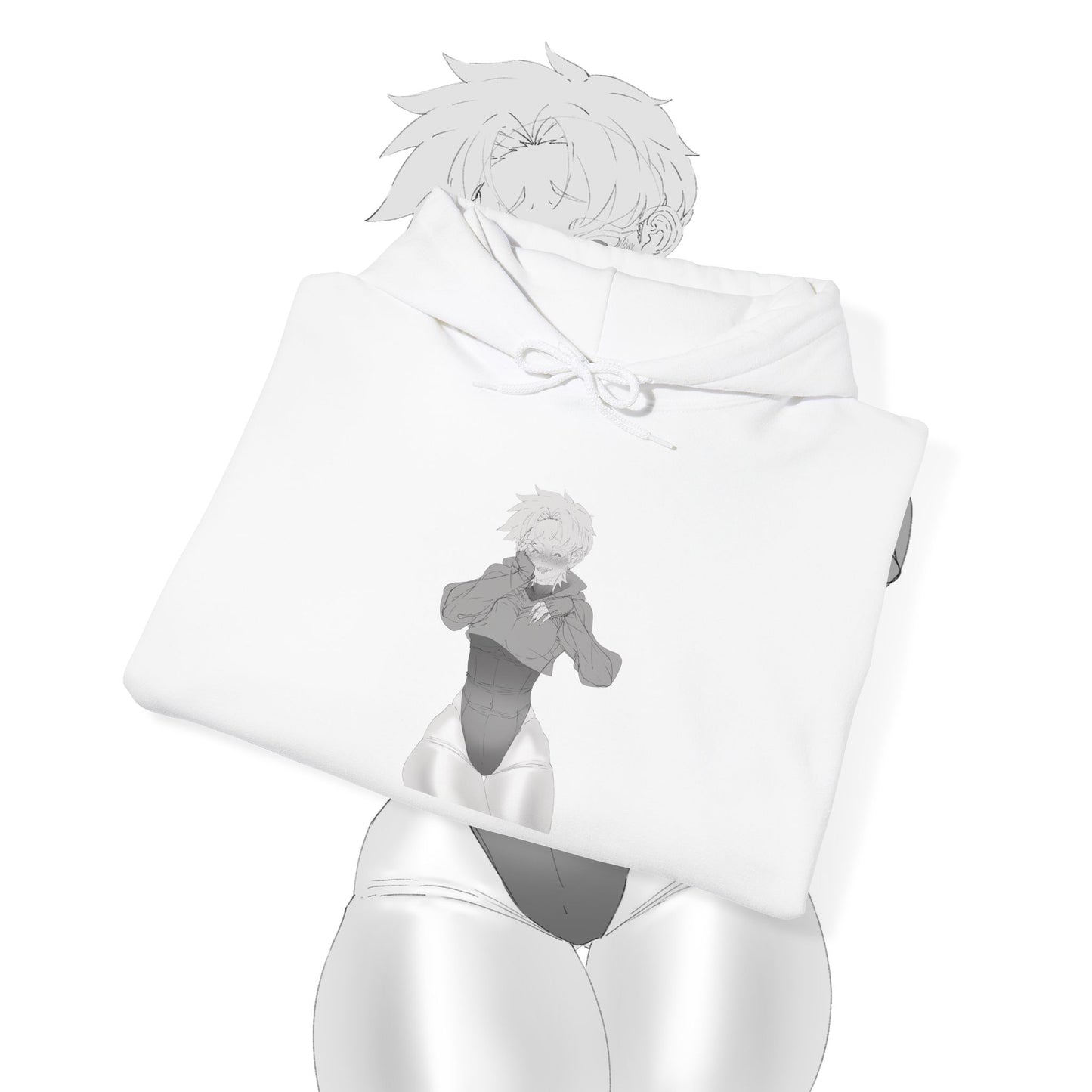 Unisex Heavy Blend™ Thicc Anime Girl Hooded