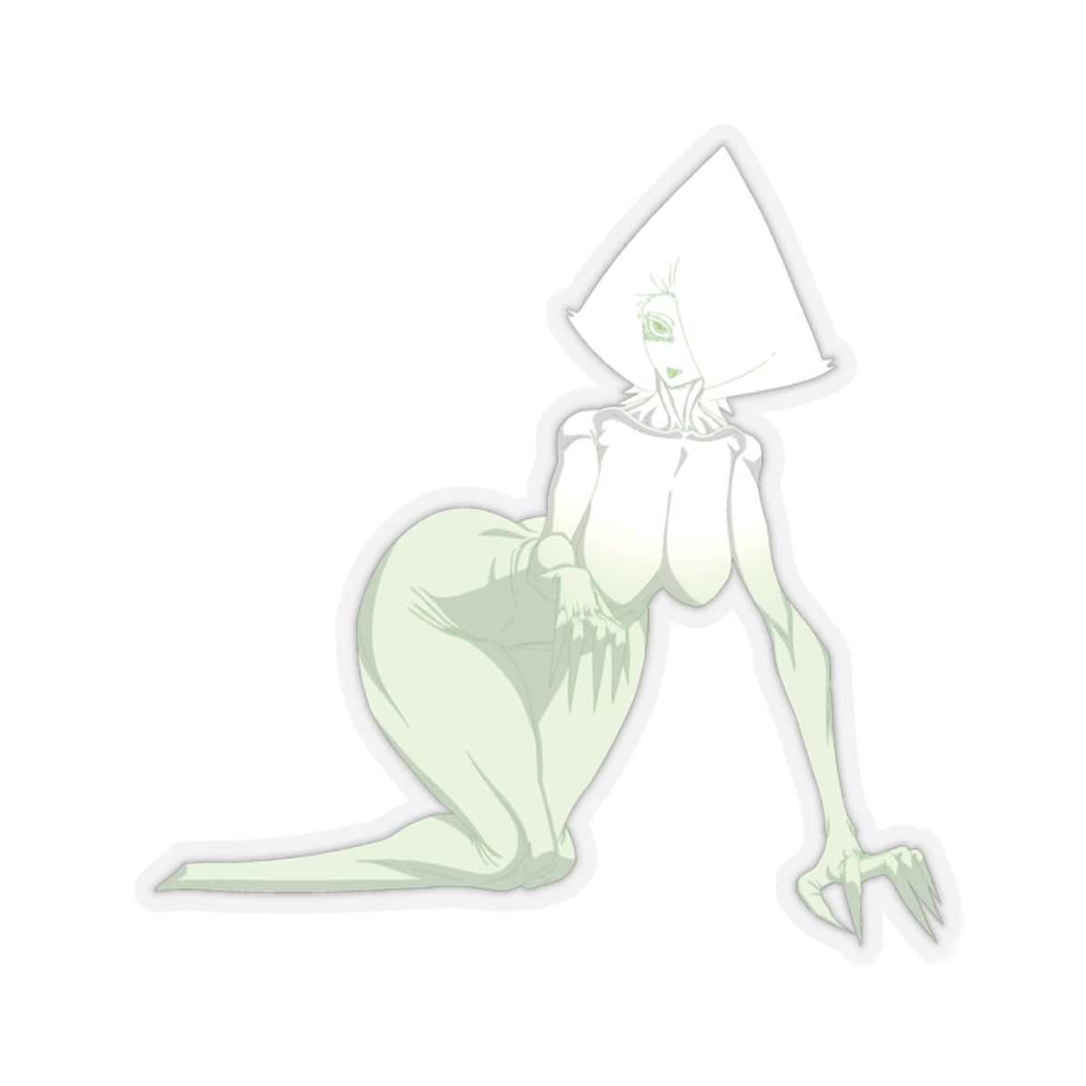 Kiss-Cut Thicc Alien Girl Stickers