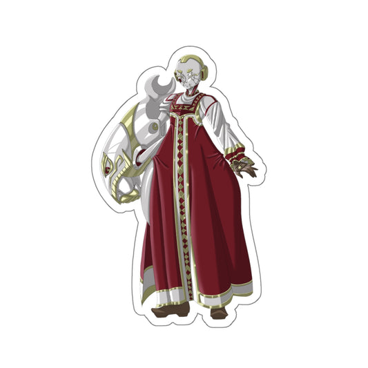 Kiss-Cut Thicc Robot Girl Carmine Stickers (Clothed Version)